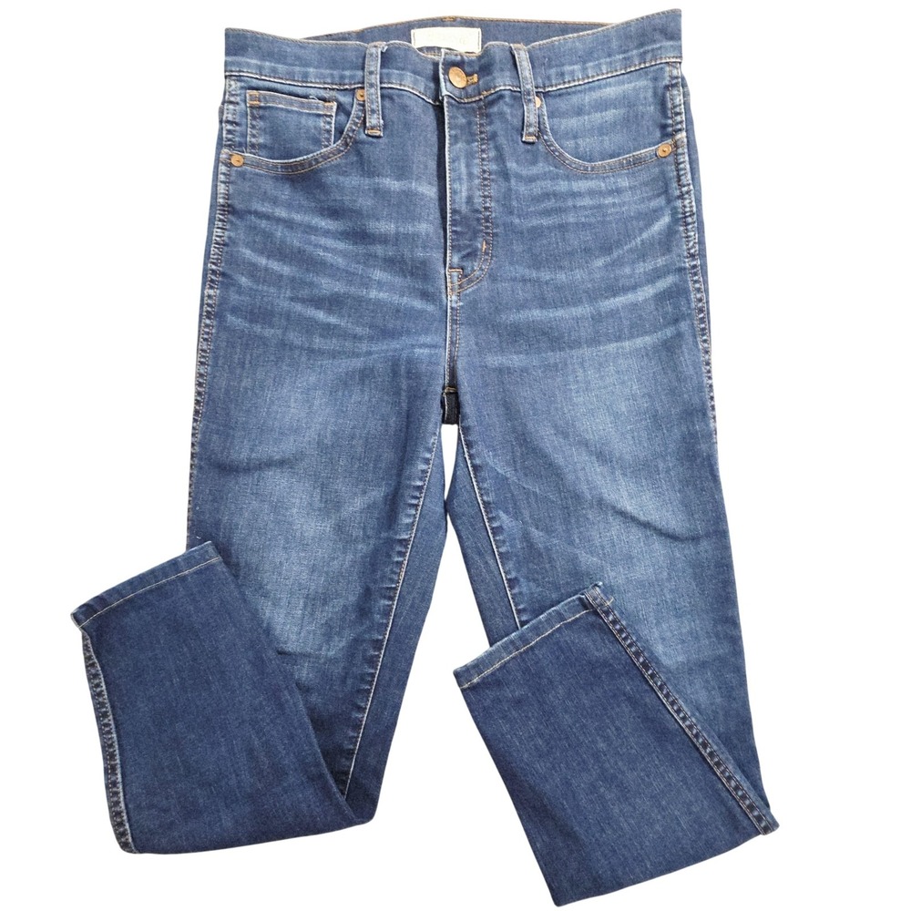 Madewell Jeans Womens 28 Blue High Rise Stretch Denim‎ Slim Skinny Style K2432